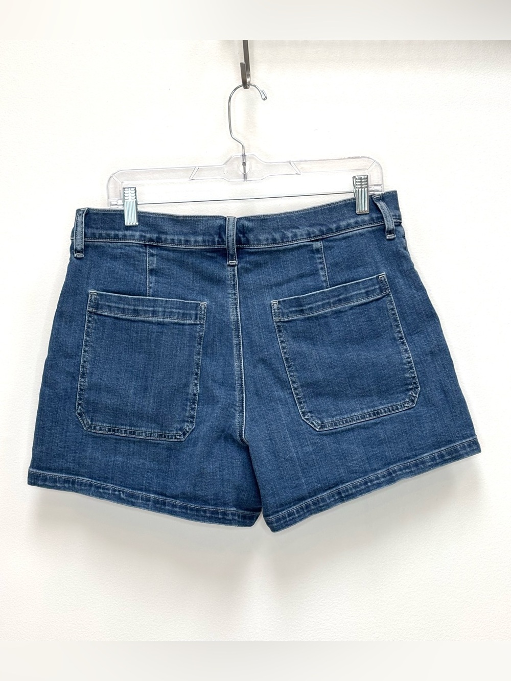 J. Crew Factory Sailor Patch Pocket Denim Short Size 30 Medium Wash Blue - Picture 8 of 11